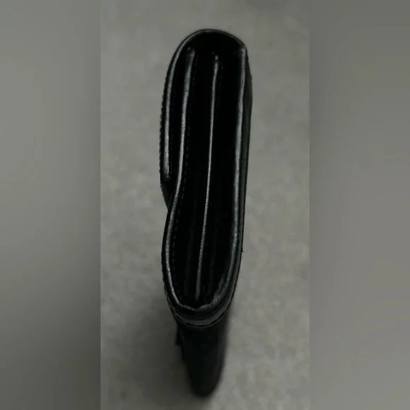 ❗️SOLD❗️ NEW Y2K Fendi Zucchino Black Continental Monogram FF Canvas Long Wallet - Picture 5 of 12